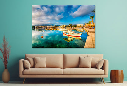 Kos Town Harbour Kos Island Wall Art Decor 100% Australian Made - Bella Home Decor