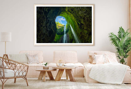 Beautiful Waterfalls in Sunny Day Indonesia Home Decor Premium Quality Poster Print Choose Your Sizes