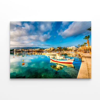 Kos Town Harbour Kos Island Wall Art Decor 100% Australian Made - Bella Home Decor