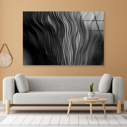 Close Up of a Black and White Photo of a Plant Acrylic Glass Print Tempered Glass Wall Art 100% Made in Australia Ready to Hang