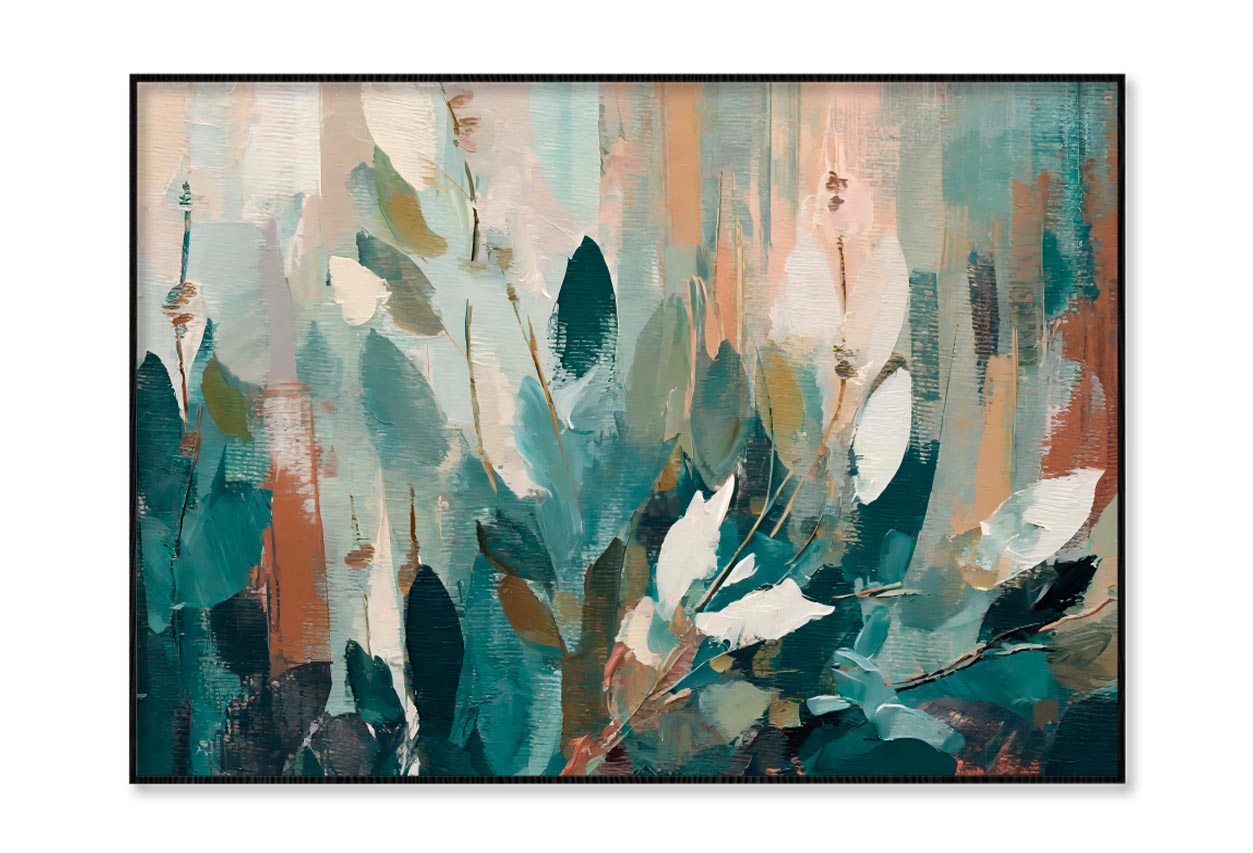 Abstract Leaves Oil Painting Home Decor Premium Quality Poster Print Choose Your Sizes