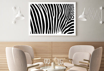 Black And White Zebra Pattern Home Decor Premium Quality Poster Print Choose Your Sizes - Bella Home Decor