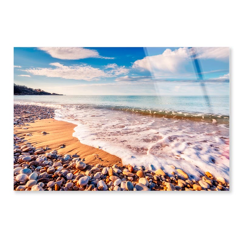 Sea Glowing by Sunlight  Acrylic Glass Print Tempered Glass Wall Art 100% Made in Australia Ready to Hang