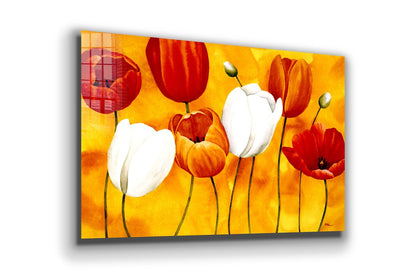 Abstract Tulips Art UV Direct Aluminum Print Australian Made Quality