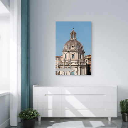 Rome Italy Church Architecture 60x90cm Metal Print Ready to Hang - Bella Home Decor