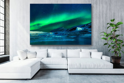 Aurora Borealis Northern Light UV Direct Aluminum Print Australian Made Quality