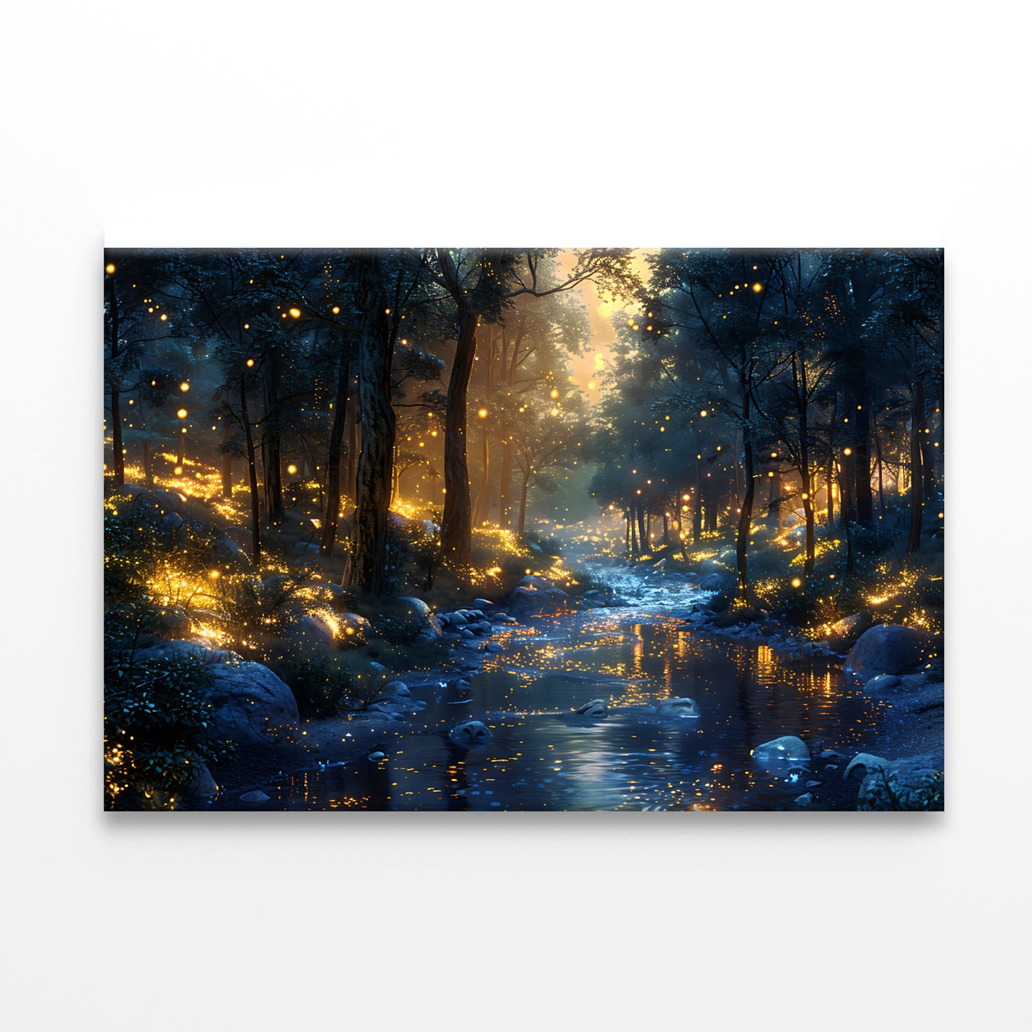 Magical Forest at Night View Print 100% Australian Made - Bella Home Decor