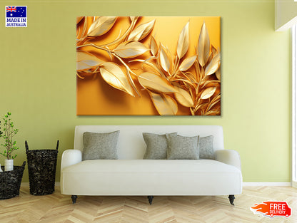 Vibrant Display of Golden Leaves Set Print 100% Australian Made - Bella Home Decor