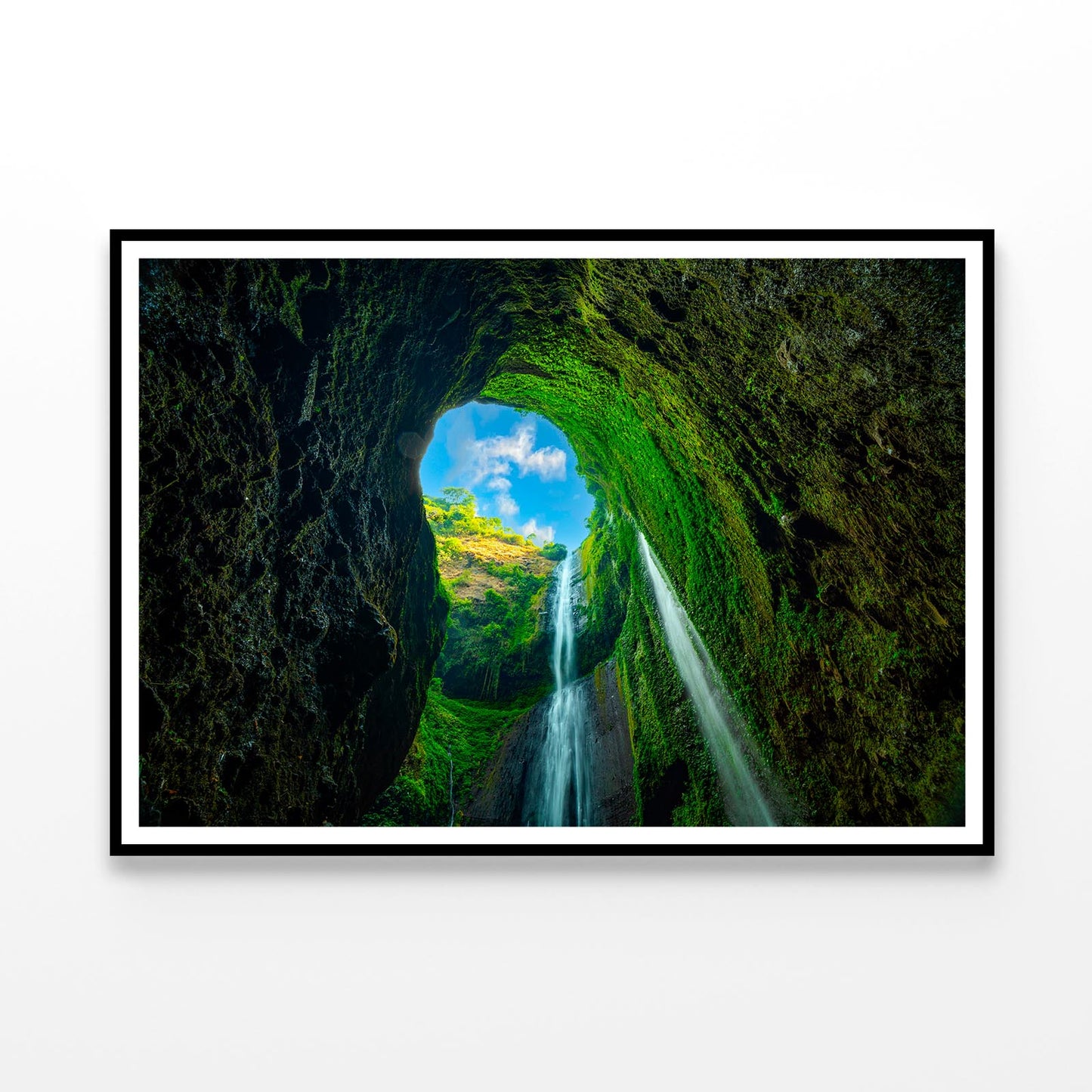 Beautiful Waterfalls in Sunny Day Indonesia Home Decor Premium Quality Poster Print Choose Your Sizes