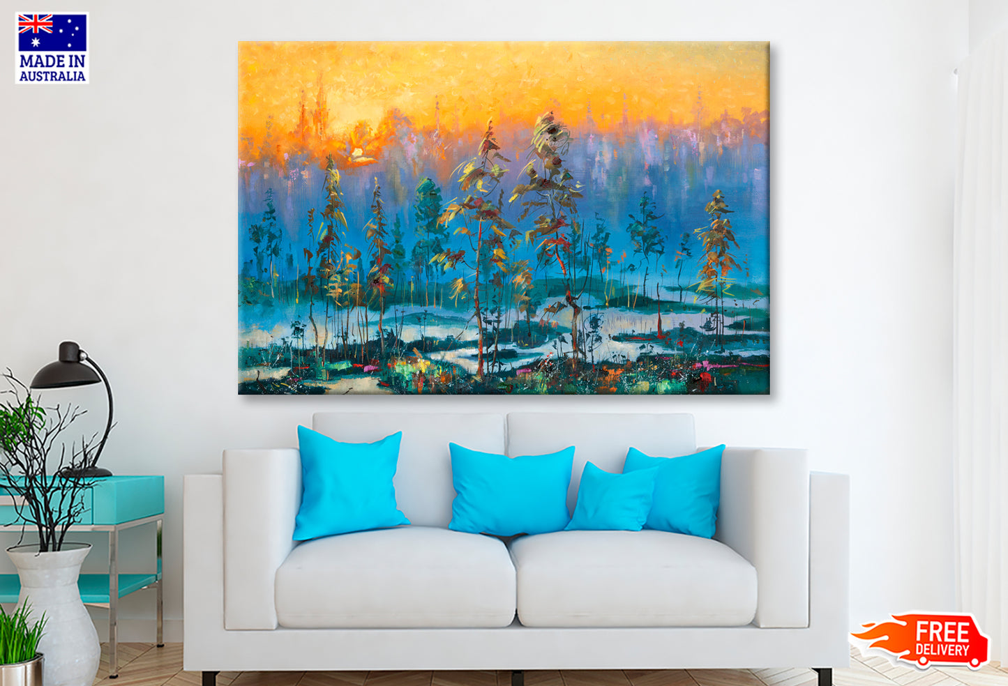 Dawn In The Tundra Oil Painting Wall Art Limited Edition High Quality Print