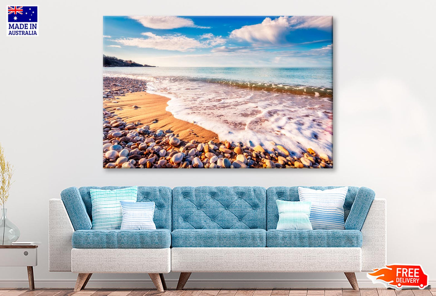 Sea Glowing by Sunlight Wall Art Decor 100% Australian Made