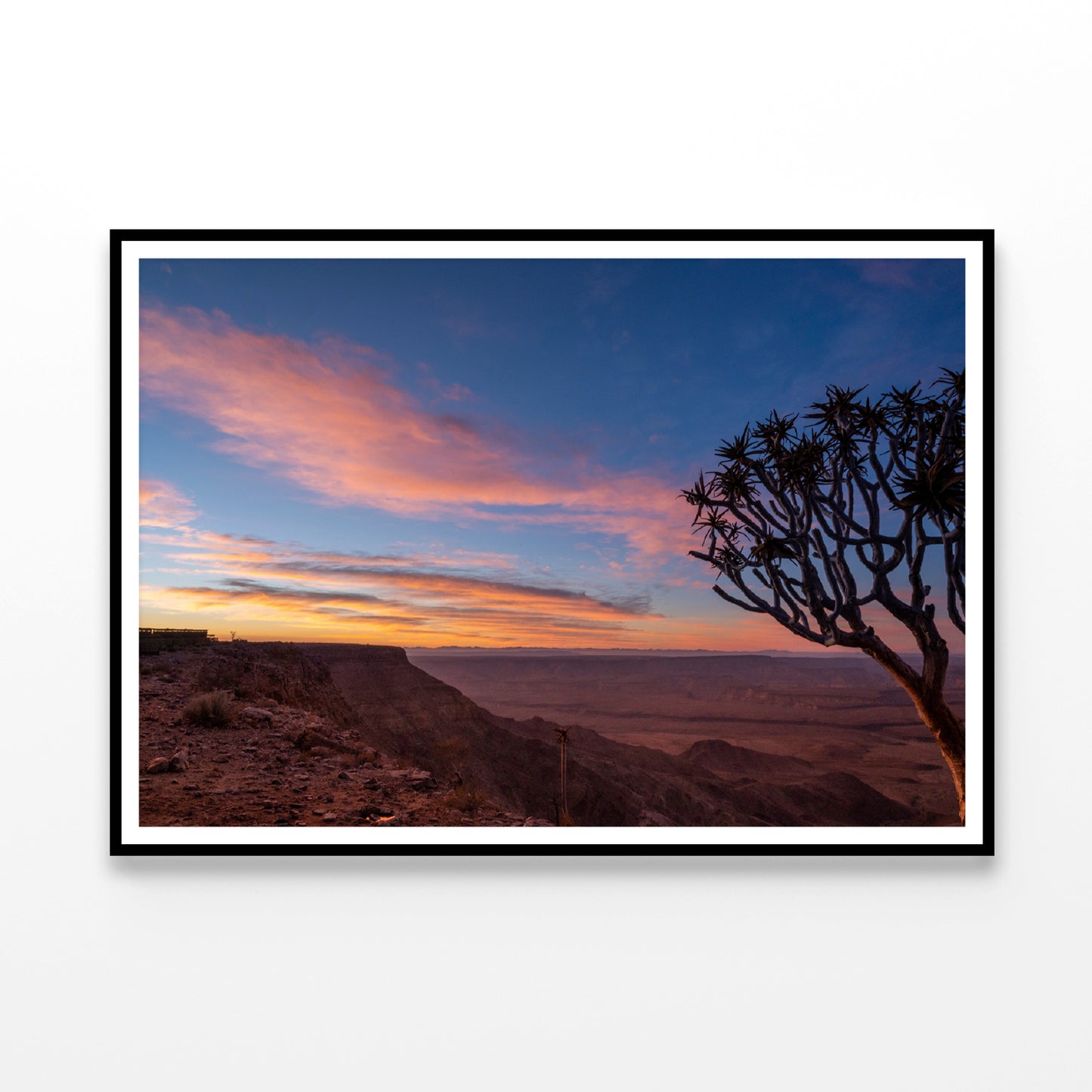 A Tree Standing On a Hill & Wonderful Sky in Namibia Home Decor Premium Quality Poster Print Choose Your Sizes