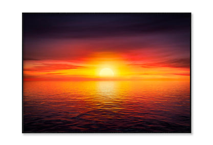 Sunset Sky at The Ocean Background Home Decor Premium Quality Poster Print Choose Your Sizes - Bella Home Decor