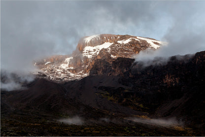 Mount Kilimanjaro & Clouds Line at Sunset Tanzania Home Decor Premium Quality Poster Print Choose Your Sizes