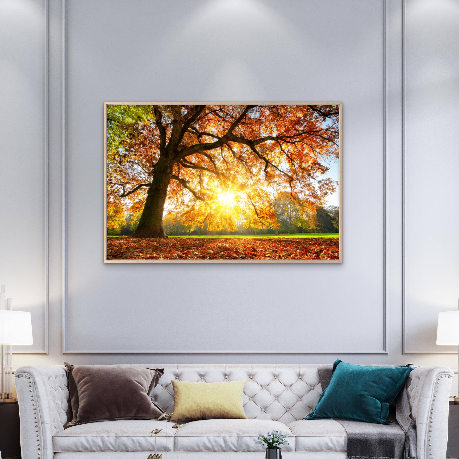 Autumn Tree with Sunshine Photograph Print 100% Australian Made - Bella Home Decor