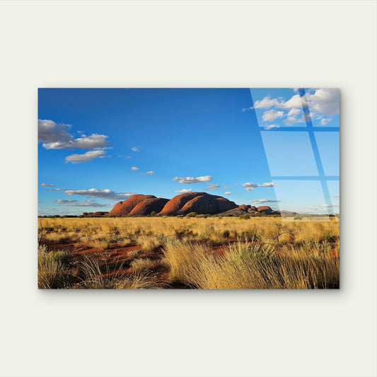 Kata Tjuta Outback Desert Mountain Acrylic Glass Printing Wall Art Australian Made Quality