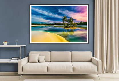 Sunset over the River Home Decor Premium Quality Poster Print Choose Your Sizes - Bella Home Decor