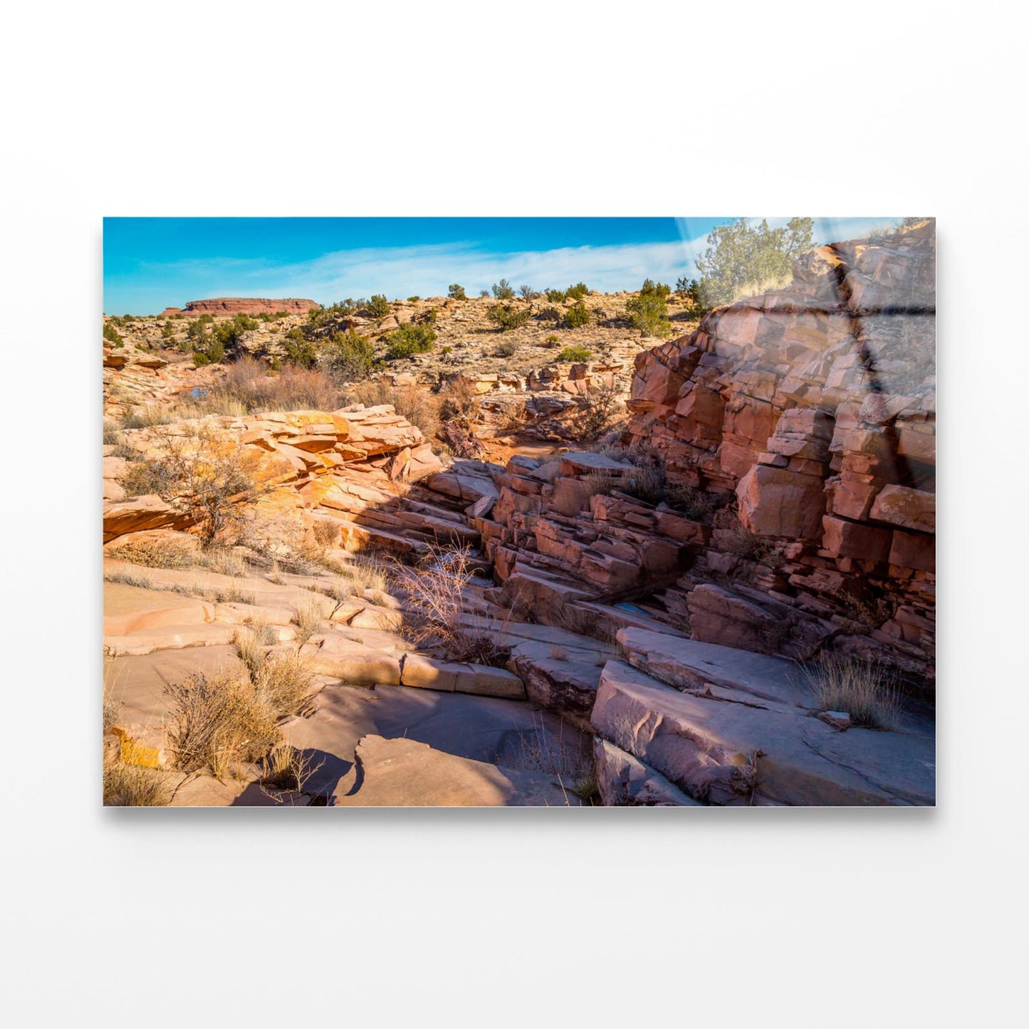 Arizona Sandstone Landscapes Acrylic Glass Print Tempered Glass Wall Art 100% Made in Australia Ready to Hang