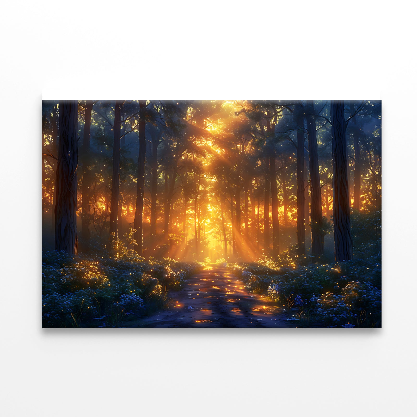 Forest with the Bright Sun Shining Print 100% Australian Made - Bella Home Decor