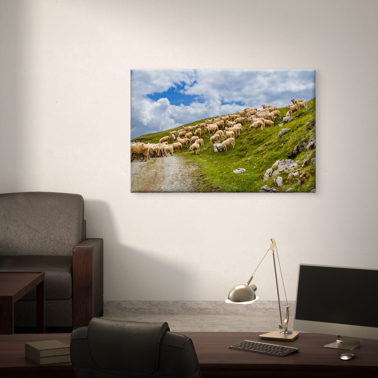 Sheep Meadow Fagaras Mountains Romania Wall Art Decor 100% Australian Made - Bella Home Decor