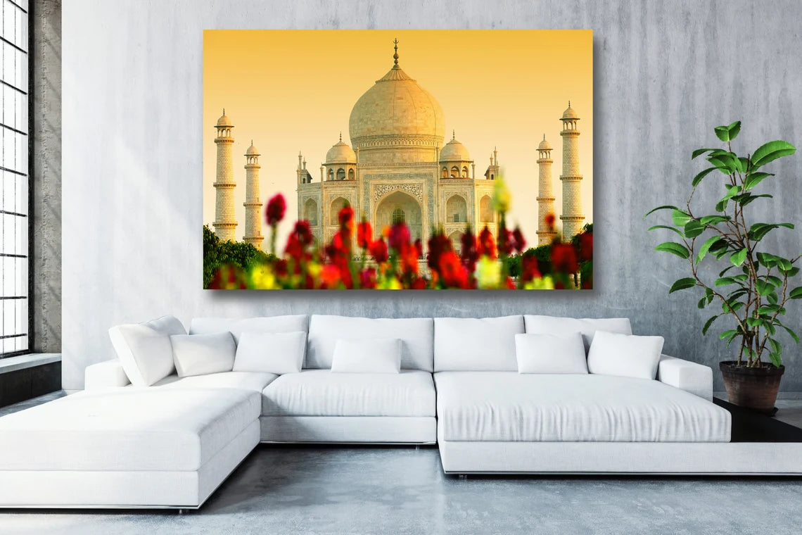 Taj Mahal Temple India UV Direct Aluminum Print Australian Made Quality