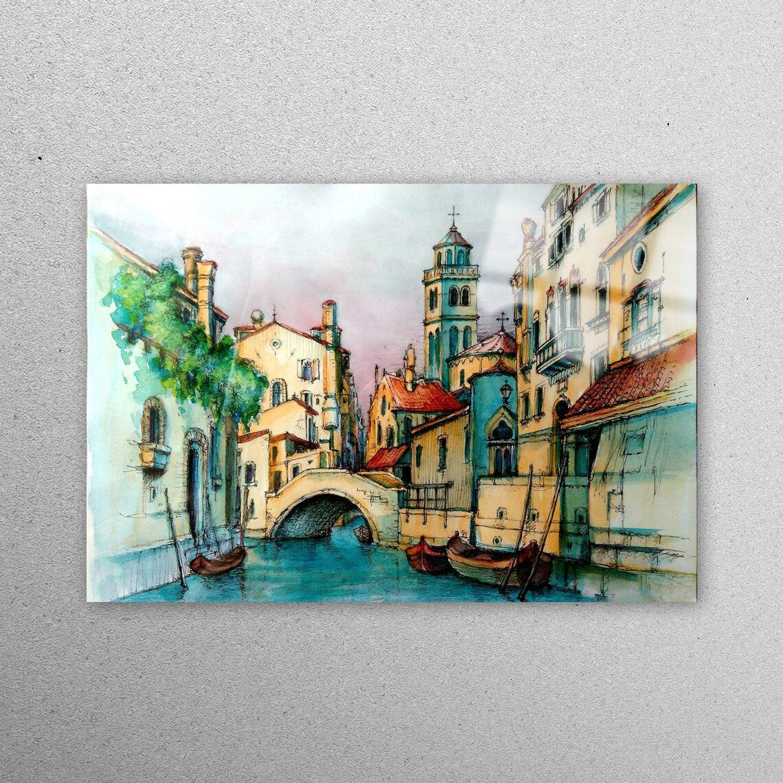 Venice City Wall Art Acrylic Glass Print Tempered Glass Wall Art 100% Made in Australia Ready to Hang