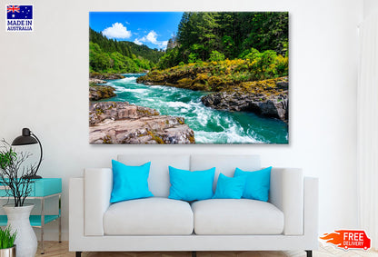 Nature Baths On the Katun River, In the Altai Mountains, Siberia, Russia  Wall Art Decor 100% Australian Made - Bella Home Decor