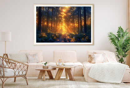 Forest with the Bright Sun Shining Home Decor Premium Quality Poster Print Choose Your Sizes