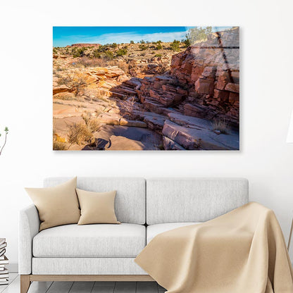 Arizona Sandstone Landscapes Acrylic Glass Print Tempered Glass Wall Art 100% Made in Australia Ready to Hang