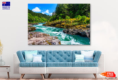 Nature Baths On the Katun River, In the Altai Mountains, Siberia, Russia  Wall Art Decor 100% Australian Made - Bella Home Decor