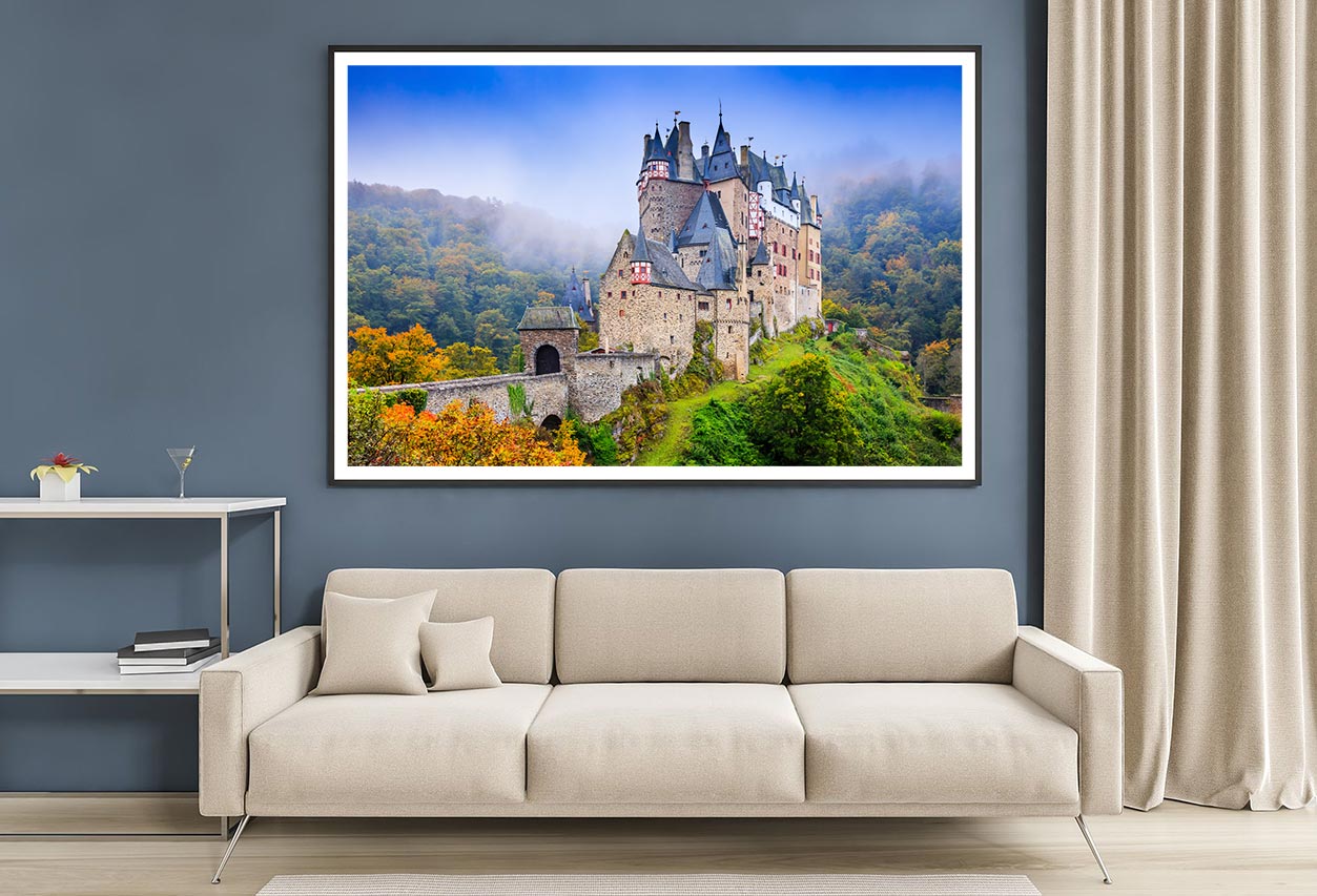 Medieval Castle On The Hills Home Decor Premium Quality Poster Print Choose Your Sizes