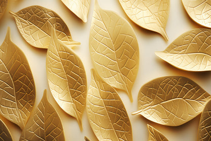Close-Up of Golden Leaves Print 100% Australian Made - Bella Home Decor