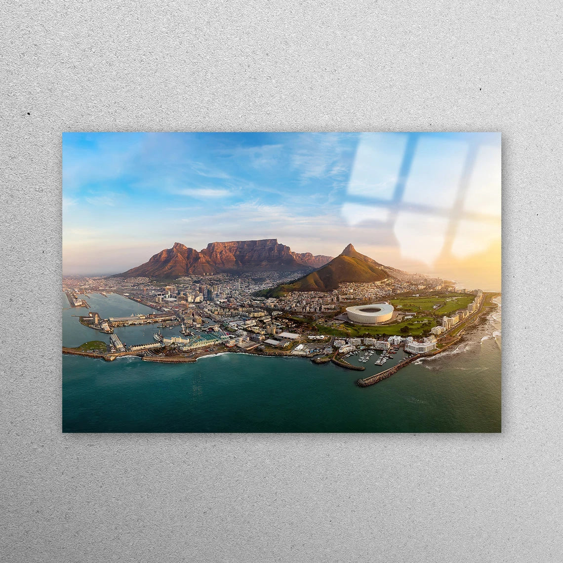 Table Mountain National Park Acrylic Glass Print Tempered Glass Wall Art 100% Made in Australia Ready to Hang