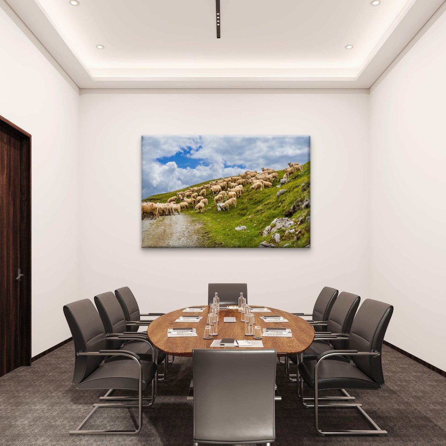 Sheep Meadow Fagaras Mountains Romania Wall Art Decor 100% Australian Made - Bella Home Decor