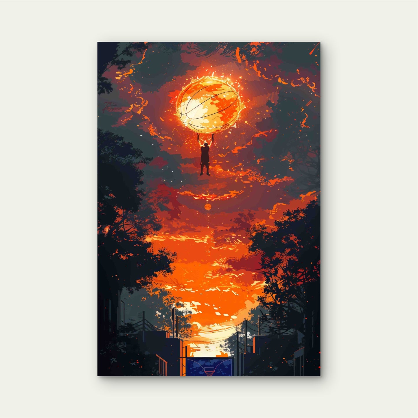 Giant Orb Manifestation A Cosmic Journey 60x90cm Metal Print Ready to Hang