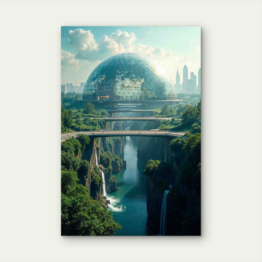 Spectacular Sci Fi Landscape 60x90cm Metal Print Ready to Hang