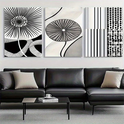 3pcs Light Green Floral Canvas   Metal Print Ready to Hang Art