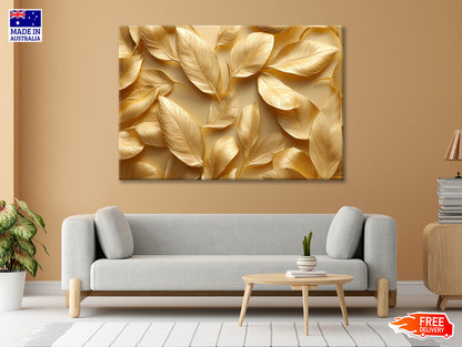 Collection of Golden Leaves Print 100% Australian Made - Bella Home Decor