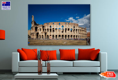 Views Of the Coliseum Rome, Italy Wall Art Decor 100% Australian Made