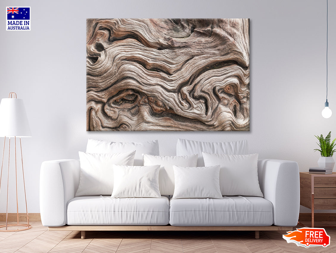 Textured Dead Natural Wood Art Print 100% Australian Made - Bella Home Decor