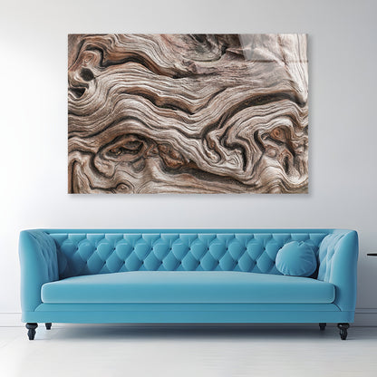 Textured Dead Natural Wood Art Acrylic Glass Print Tempered Glass Wall Art 100% Made in Australia Ready to Hang