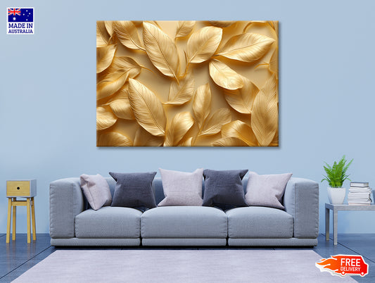 Collection of Golden Leaves Print 100% Australian Made - Bella Home Decor