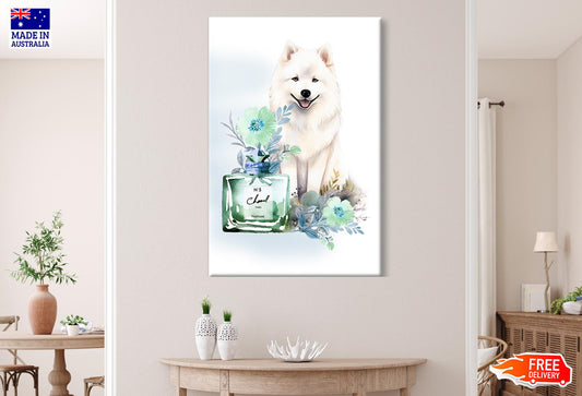 Perfume, Samoyed Dog Wall Art Limited Edition High Quality Print