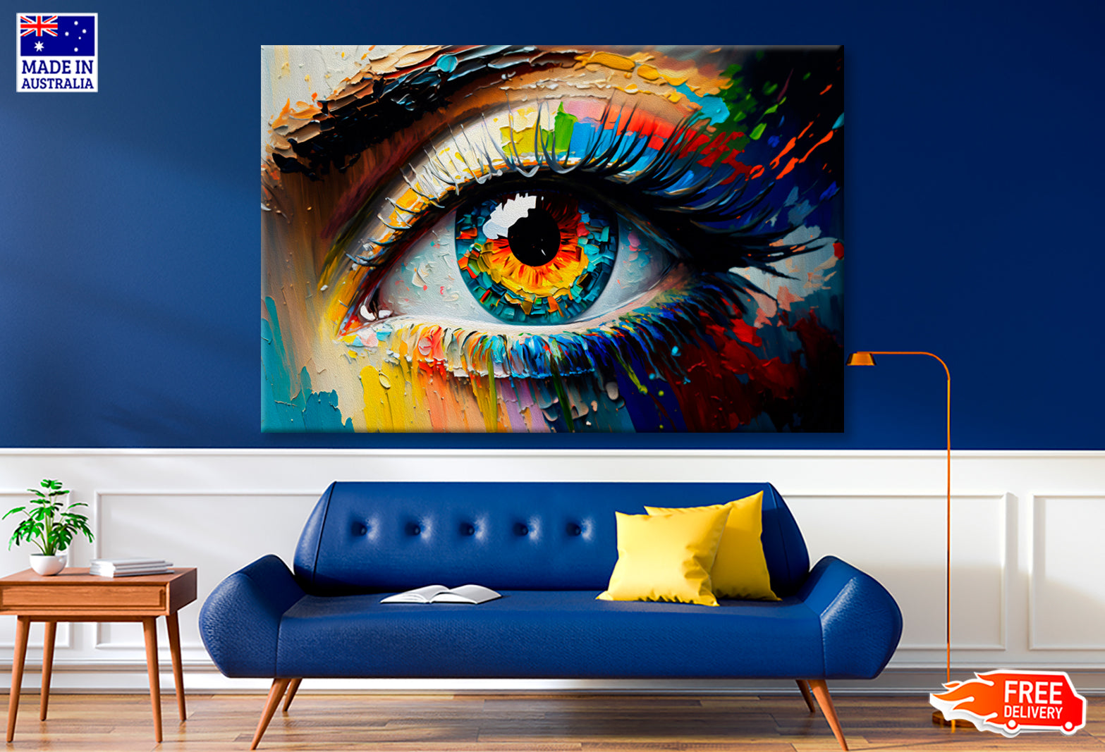 Conceptual A0bstract Picture Of The Eye Oil Painting Wall Art Limited Edition High Quality Print