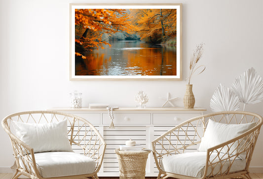 View of River Surrounded By Trees Home Decor Premium Quality Poster Print Choose Your Sizes