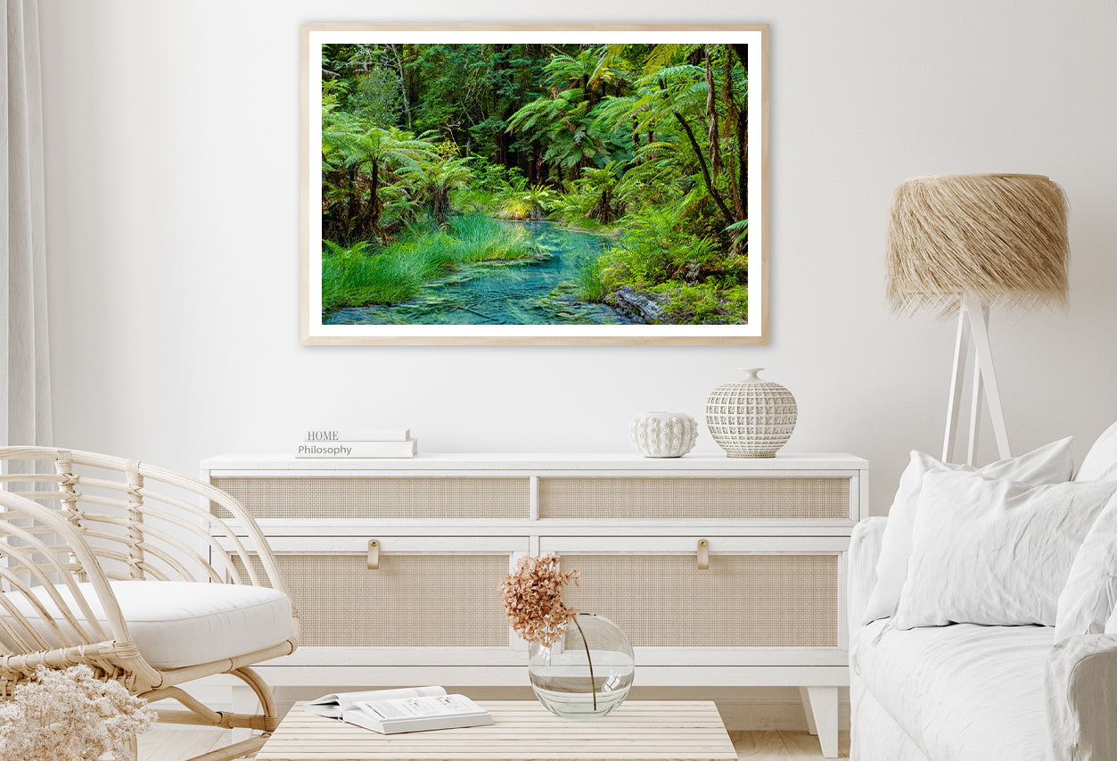 River in Whakarewarewa Forest Home Decor Premium Quality Poster Print Choose Your Sizes - Bella Home Decor