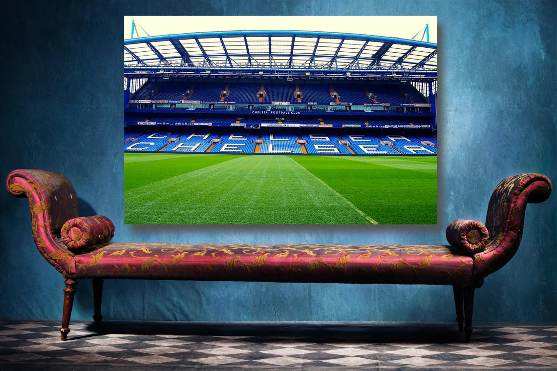 Chelsea Stamford Bridge Stadium UV Direct Aluminum Print Australian Made Quality