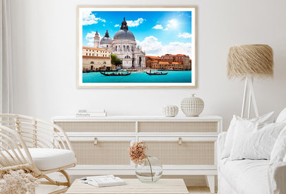 Grand Canal & Basilica Santa Maria Della Salute, Venice, Italy Home Decor Premium Quality Poster Print Choose Your Sizes - Bella Home Decor