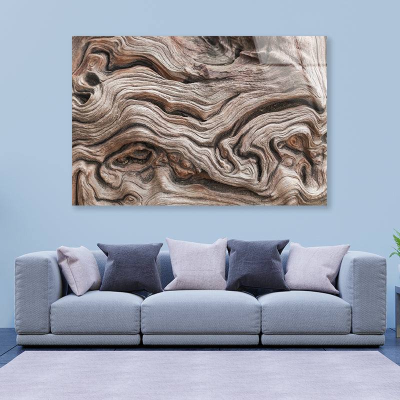 Textured Dead Natural Wood Art Acrylic Glass Print Tempered Glass Wall Art 100% Made in Australia Ready to Hang