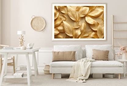 Collection of Golden Leaves Home Decor Premium Quality Poster Print Choose Your Sizes